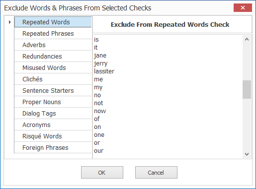 Exclusion List