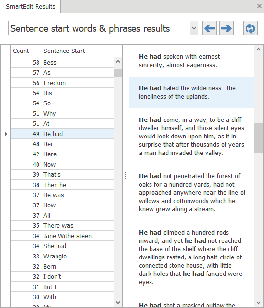 Sentence structure & punctuation - SmartEdit